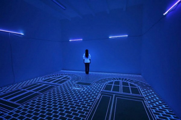 Sala parte de la exposición 3D UV de la artista Coreana Jeongmoon Choi, en el 2013 en la ciudad de Berlín.