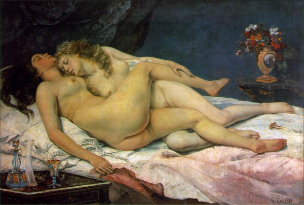 "El sueño" Gustave Courbet