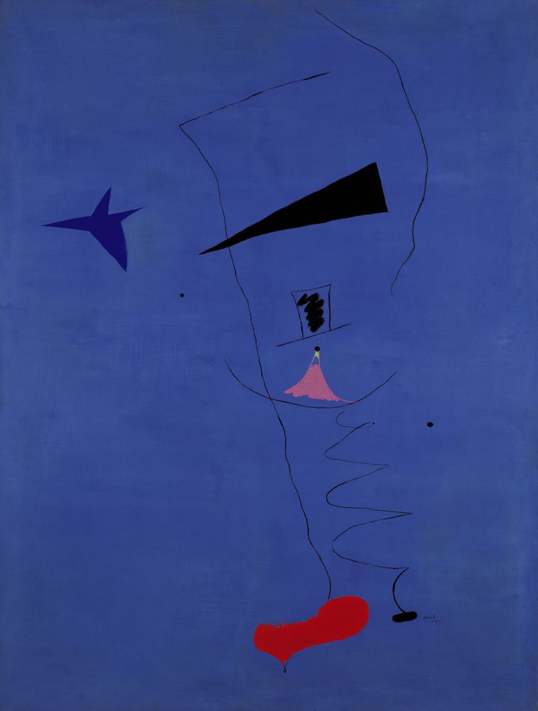 1927, "Painting (Blue Star)" by © Joan Miró
