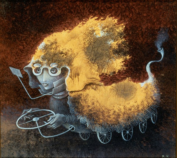 "As del Volante" by Remedios Varo Year completed: 1962 Mixed/Cardstock